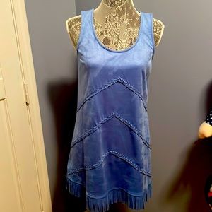 Junior Suede Sleeveless Dress